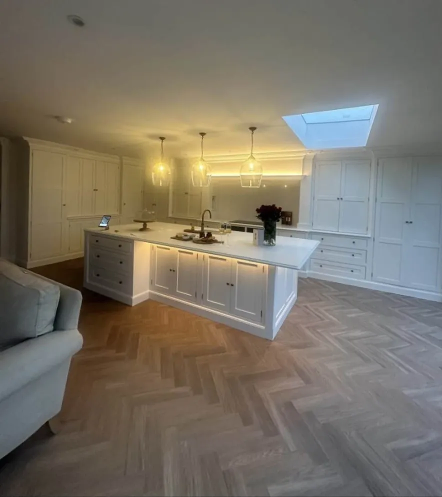 Another custom kitchen with white cabinets built by Jason Lewis Carpentry